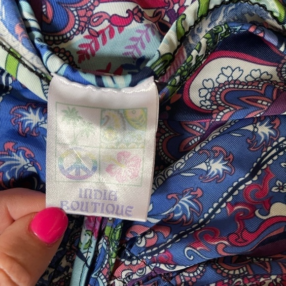 India Boutique Long Boho Maxi Dress OS - Picture 5 of 6